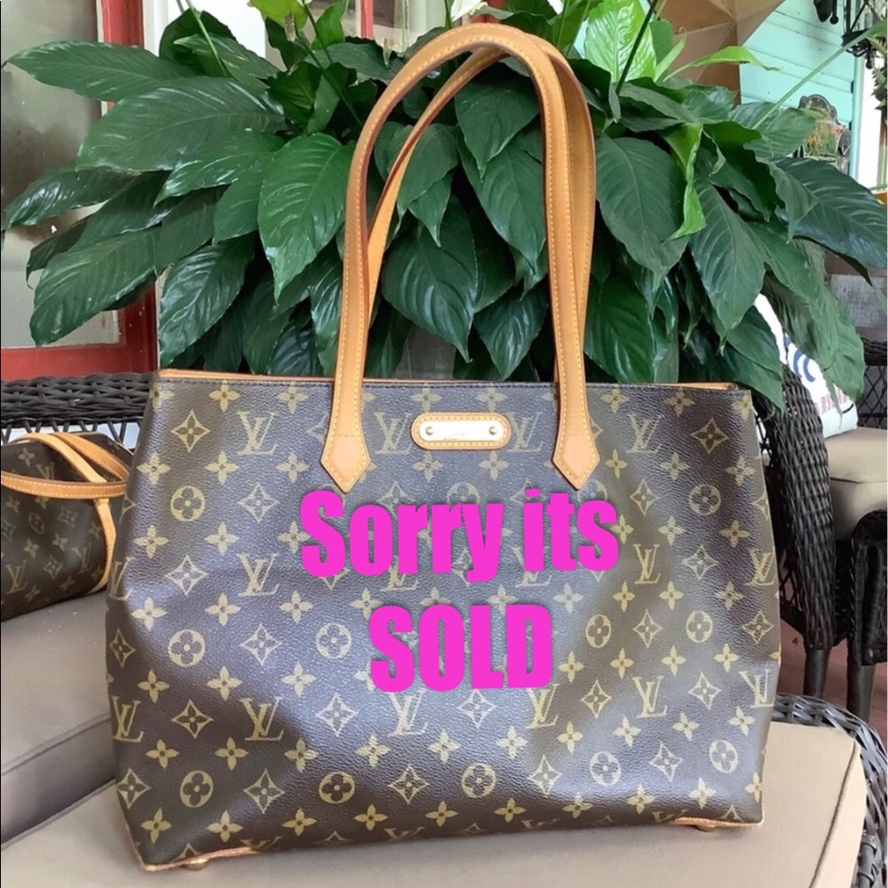 🛍💯authentic LOUIS VUITTON WILSHIRE tote bag 🛍🌸